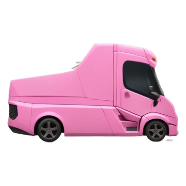 Pink Lamborghini truck sticker
