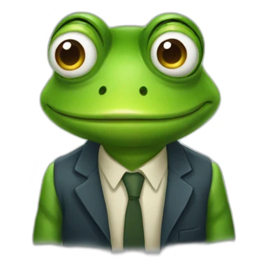 Frog full imogi sticker