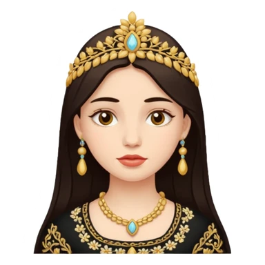 Une fille qui porte une feullara  sticker