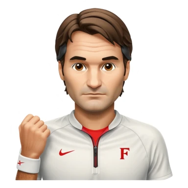 Tennis federer sticker