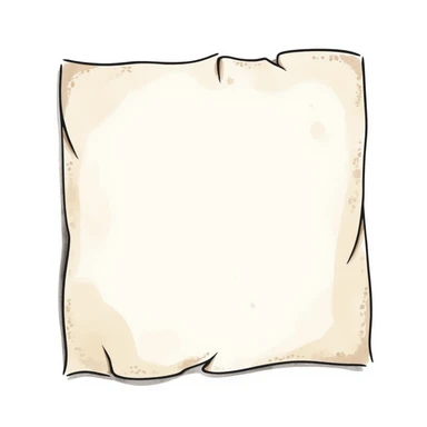 vintage torn kraft paper with irregular edge, hand-drawn watercolor, soft crumpled texture, transparent background, no face, no hands, no legs, no characters sticker