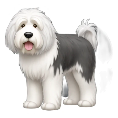 Dog old english sheepdog full-body sticker