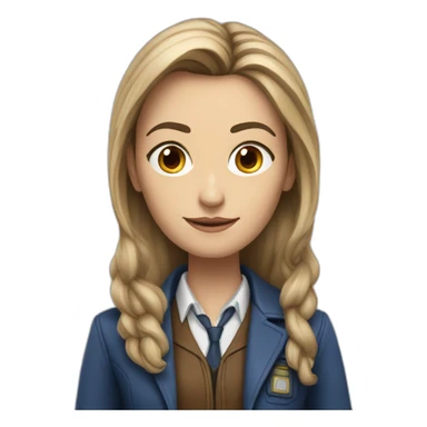 Caucasian-Girl-Companion-to-DoctorWho-David-Tennant sticker