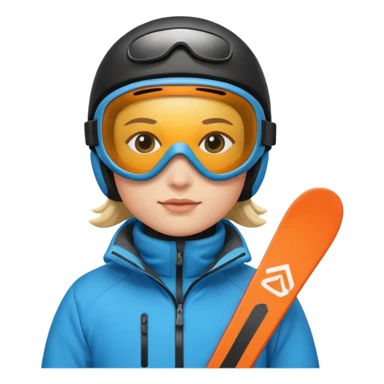 A person is skiing on the snow
person sticker