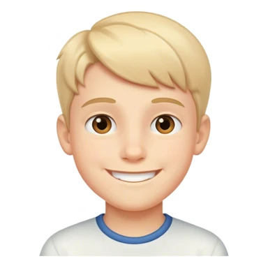 smiling boy indoors sticker