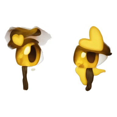 Corazón amarillo  sticker