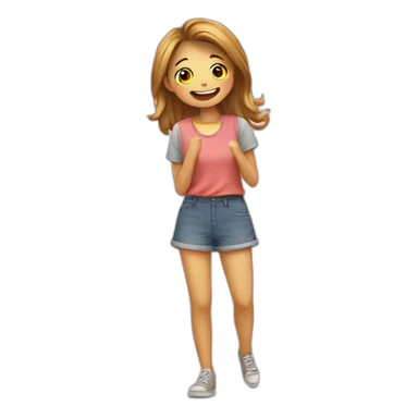 Smiley exited to meet girl alone sticker