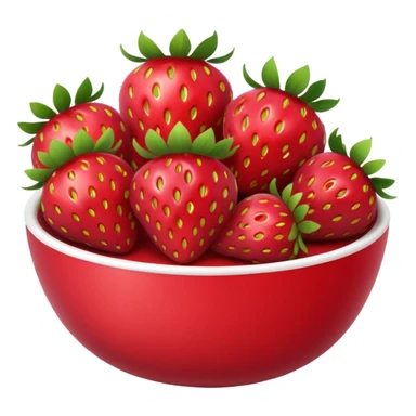 A bowl of strawberries  sticker