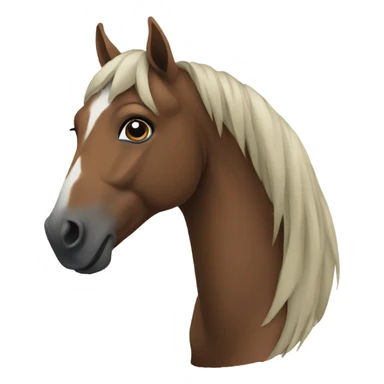 A horse sitting  sticker