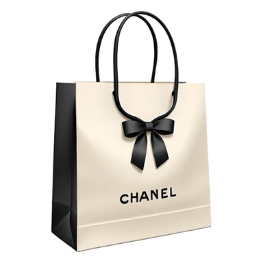 Chanel paper shopping bag sticker