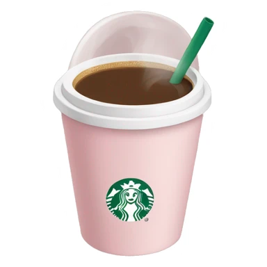 Light pink coffee Starbucks  sticker