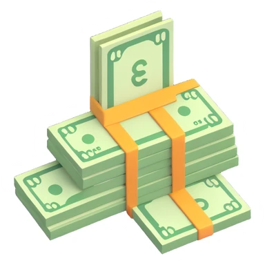 money on bank account sticker