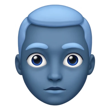 Bleu face sticker