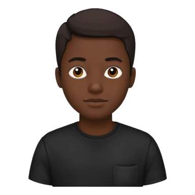 ⁶🤷🏾‍♂️⁷ change color of the shirt to black  sticker