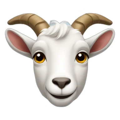 Half of a goat sticker
