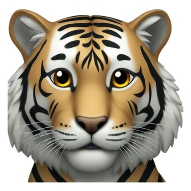 all BLACK Tiger sticker