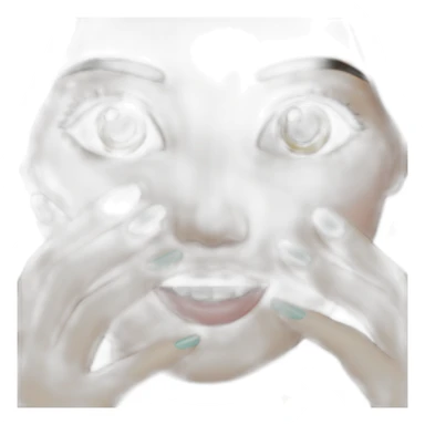 asian nail technician sticker