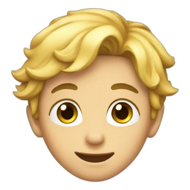 A flirting boy sticker