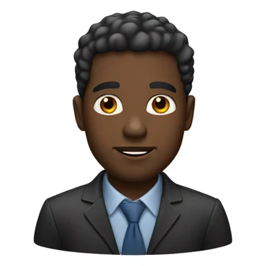 professional black man present sticker