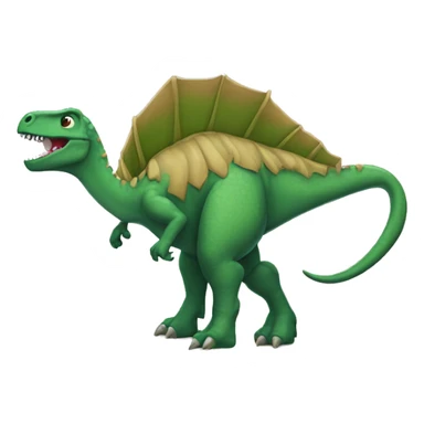 Dinosaurio con falda sticker