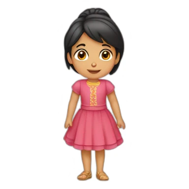 niña escuerla sticker