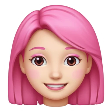 make me a discord emoji saying im just a girl make it pink sticker