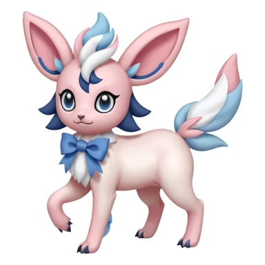 Pastel Absol-Sylveon-fusion (full body) sticker