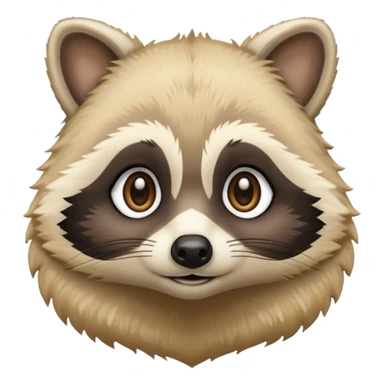 Blonde raccoon sticker