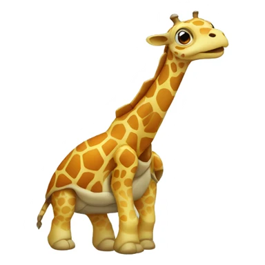 une tortue girafe  sticker