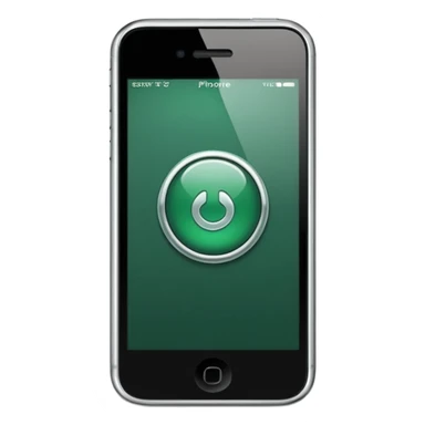 dark green geotag pointing to map on dark green iphone display sticker