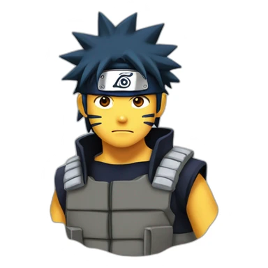 Naruto pouce en laire sticker