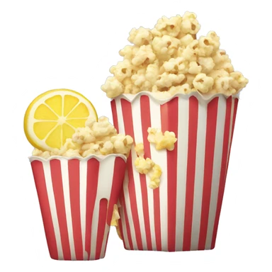 popcorn and lemonade sticker