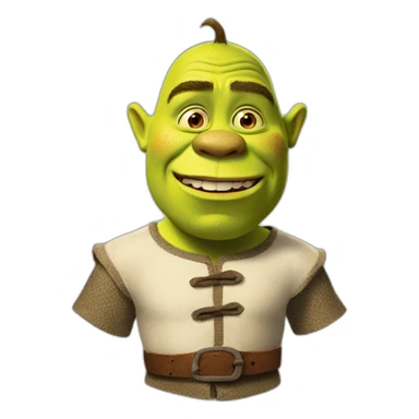 shrek from béhind sticker