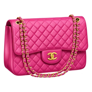 chanel bag color bright pink sticker