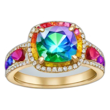 Jonathan Toews as rainbow diamond ring sticker