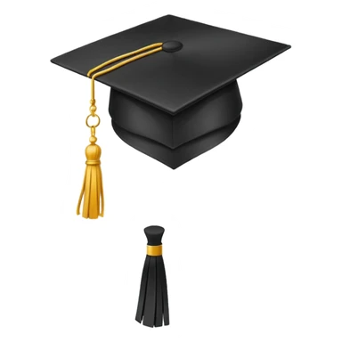 Graduation cap tossed in air sticker