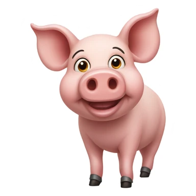 Pig with only three legs  sticker