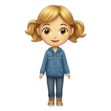 Fille qui fait un câlin à un garcons sticker