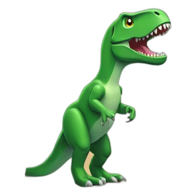 Trex with iphone and computer sticker