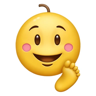 Ayak koklayan emoji sticker