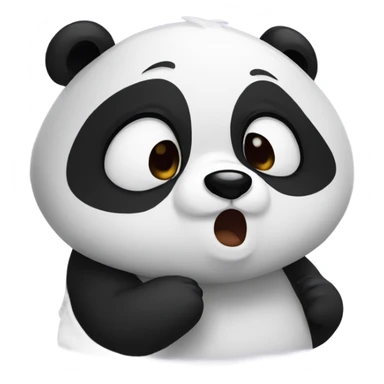 Panda crying no stop sticker
