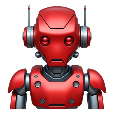RED Robot Cyberpunk sticker