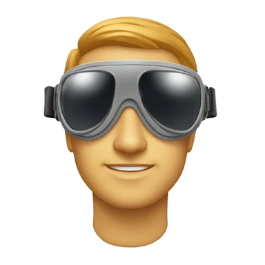 Cool aviator goggles sticker