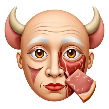 picasso abstract art SPAM MEAT face painting sticker