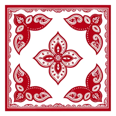 bandana,pattern sticker