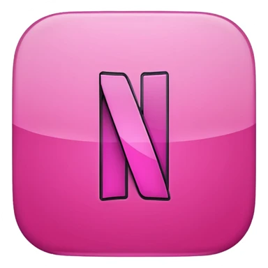 Pink netflix sticker