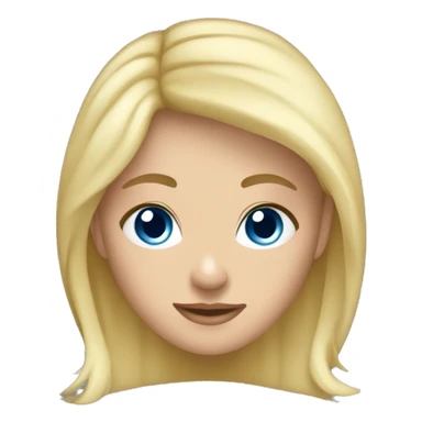 Girl waer Santarobe, blue eyes, blond hair sticker