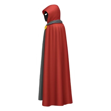 headless super hero cape sticker
