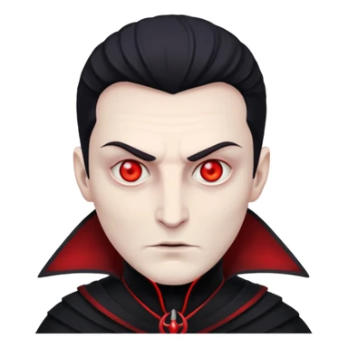 Evil, shadowie Male lord with Red glowing eyes and  sticker