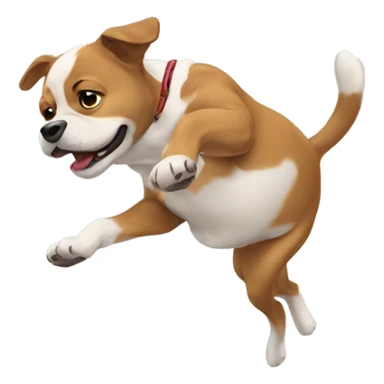 dog backflip  sticker